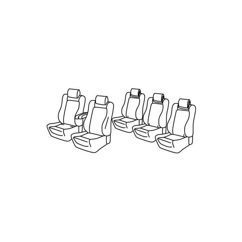 Set coprisedili Superior - Grigio Nero - Peugeot 5008 (01 17 )