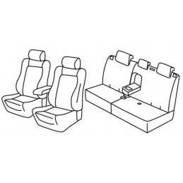 Set coprisedili Superior - Nero Grigio - Peugeot 308 sw (05 14 )