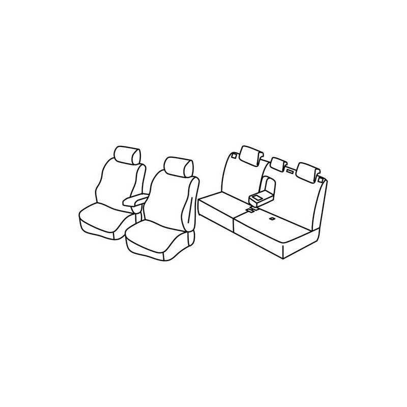 Set coprisedili Superior - Nero Grigio - Peugeot 308 sw (05 14 )