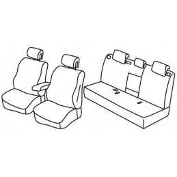 Set coprisedili Superior - Nocciola - Renault Laguna III 5p (10 07 04 13)