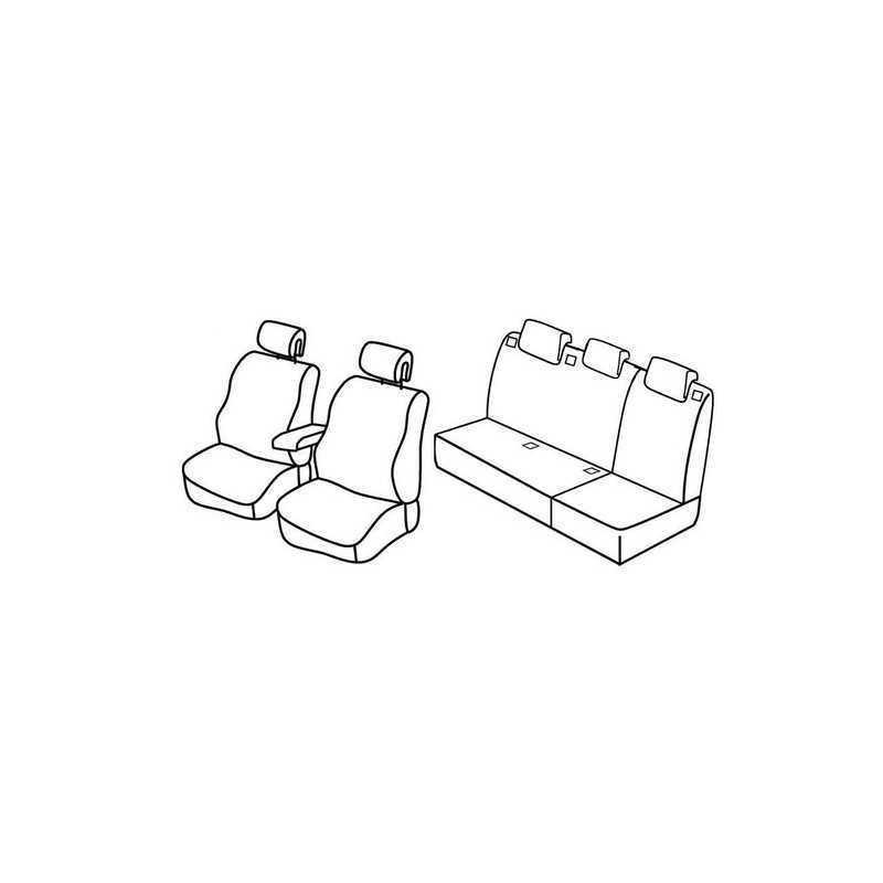 Set coprisedili Superior - Nero Grigio - Renault Megane III Sportour (09 09 09 16)