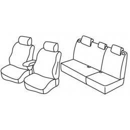 Set coprisedili Superior - Nero Grigio - Renault Modus (09 04 06 13)