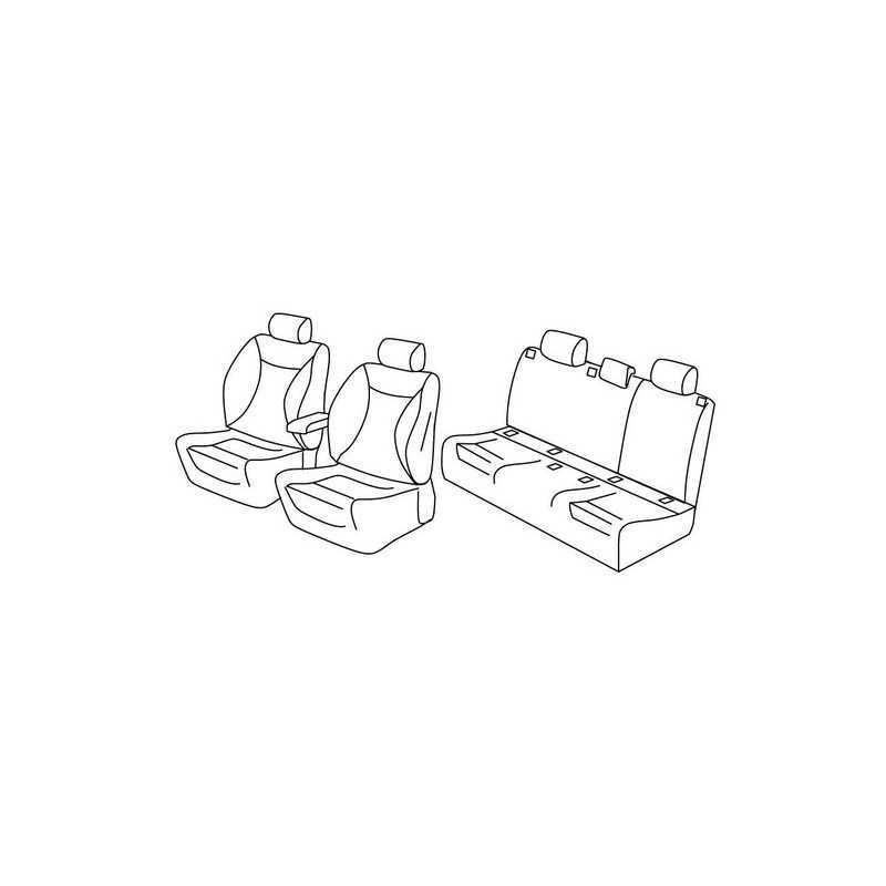 Set coprisedili Superior - Beige - Renault Megane IV 5p (Intens) (01 16 )