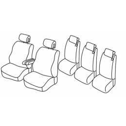 Set coprisedili Superior - Grigio Nero - Renault Espace (09 12 04 15)