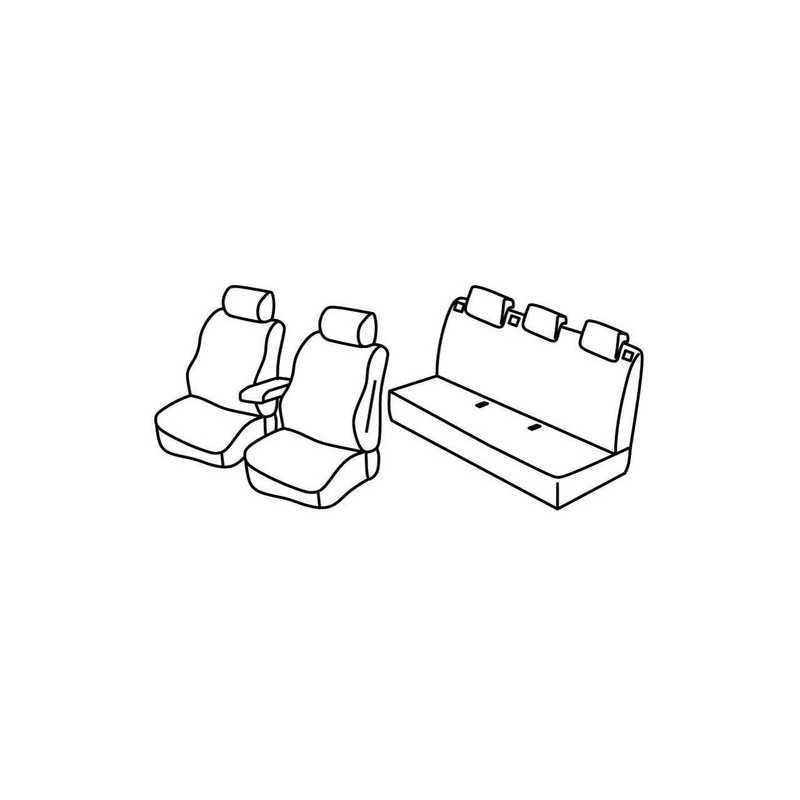 Set coprisedili Superior - Nero Rosso - Renault Fluence (01 12 04 15)