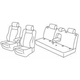 Set coprisedili Superior - Nero Rosso - Renault Kadjar (06 15 )