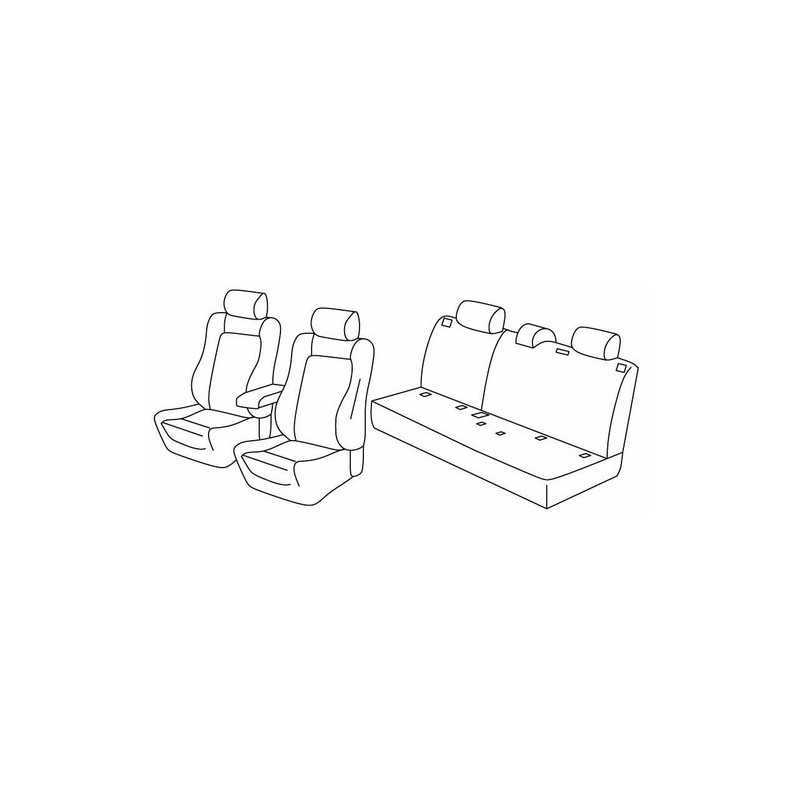 Set coprisedili Superior - Nero Rosso - Renault Kadjar (Zen) (06 15 )