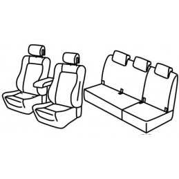 Set coprisedili Superior - Grigio Nero - Renault Scenic 5 posti (10 16 )