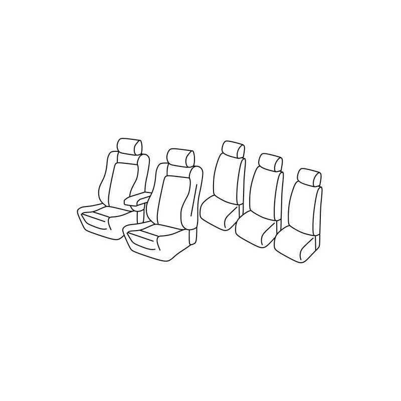 Set coprisedili Superior - Nero Blu - Renault Espace (05 15 )