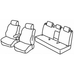 Set coprisedili Superior - Nero Blu - Seat Ateca (Style) (07 16 )