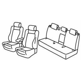 Set coprisedili Superior - Grigio Nero - Seat Ateca (Xcellence) (07 16 )