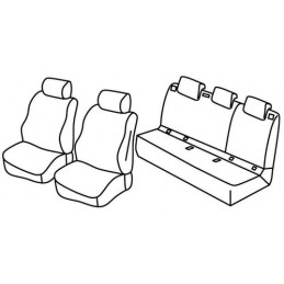 Set coprisedili Superior - Nero Blu - Seat Arona (11 17 )