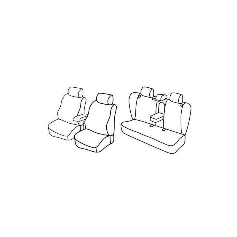 Set coprisedili Superior - Grigio Nero