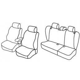Set coprisedili Superior - Beige - Skoda Octavia 5p (09 04 02 13) - Skoda Octavia Wagon (01 05 04 13)