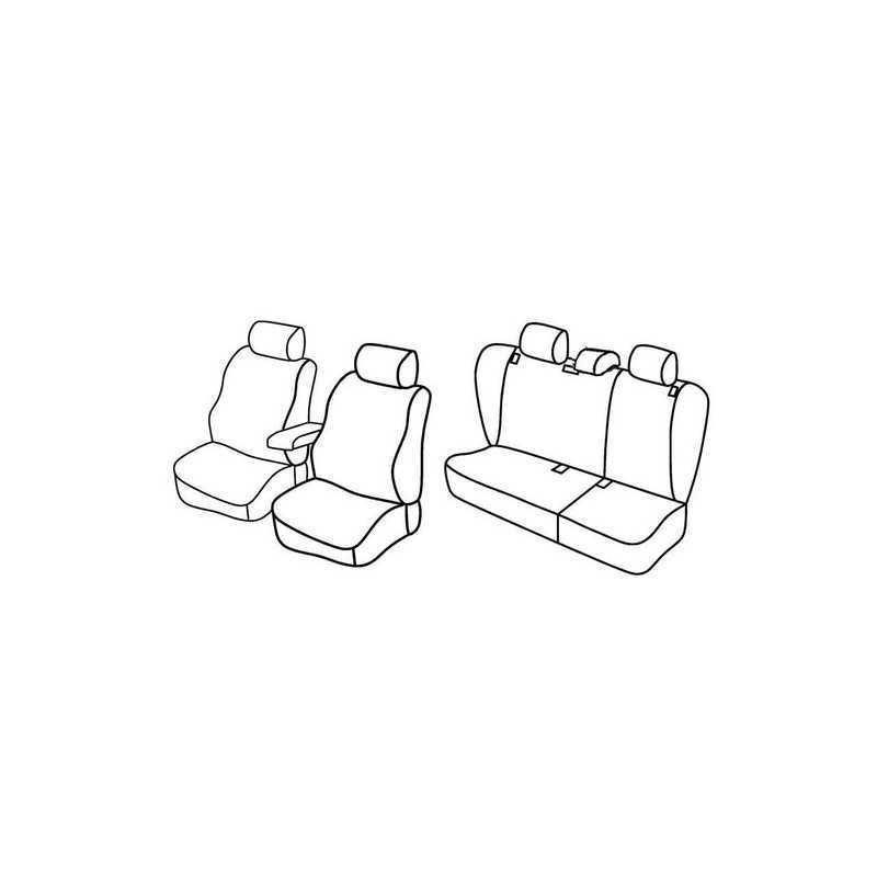 Set coprisedili Superior - Beige - Skoda Octavia 5p (09 04 02 13) - Skoda Octavia Wagon (01 05 04 13)