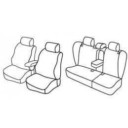 Set coprisedili Superior - Nero Grigio - Skoda Octavia 5p (09 04 02 13) - Skoda Octavia Wagon (01 05 04 13)