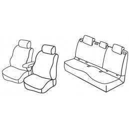 Set coprisedili Superior - Nero Grigio - Skoda Octavia 5p (Ambition) (03 13 )