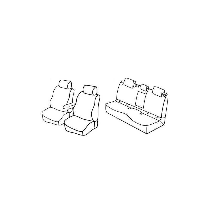 Set coprisedili Superior - Grigio Nero - Skoda Octavia 5p (Elegance) (03 13 2014)