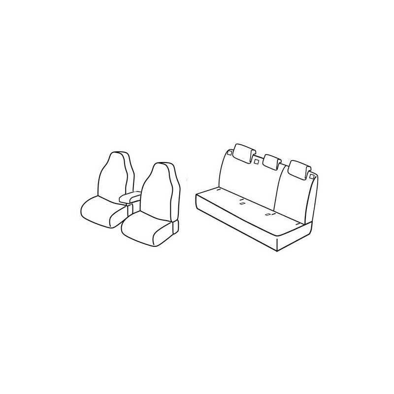 Set coprisedili Superior - Grigio Nero - Skoda Rapid 5p (Ambition Plus) (01 13 12 14)
