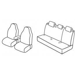 Set coprisedili Superior - Nero Grigio - Skoda Rapid 5p (Ambition Plus) (01 13 12 14)