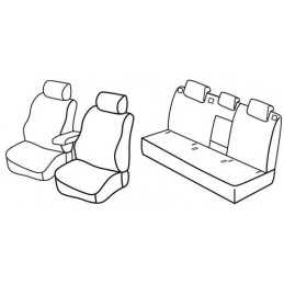 Set coprisedili Superior - Grigio Nero - Skoda Rapid 5p (01 13 12 14)