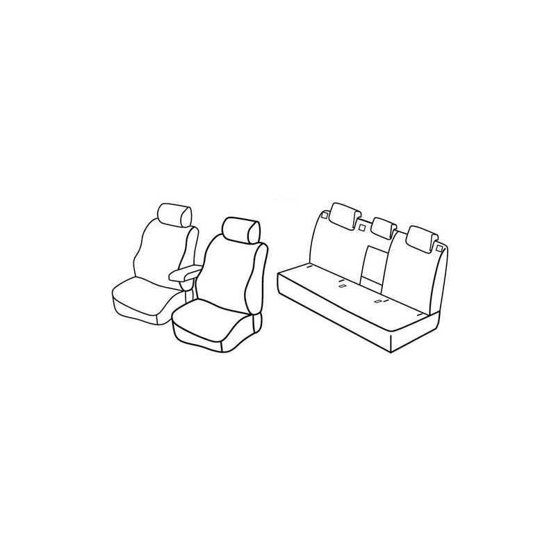 Set coprisedili Superior - Grigio Nero - Skoda Rapid 5p (01 13 12 14)