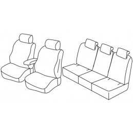 Set coprisedili Superior - Nero Rosso - Skoda Yeti (Active) (01 14 12 17)