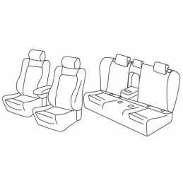 Set coprisedili Superior - Grigio Nero - Skoda Superb 4p (Active Style) (07 15 )