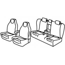 Set coprisedili Superior - Nero Rosso - Skoda Superb Wagon (Sportline) (10 15 )