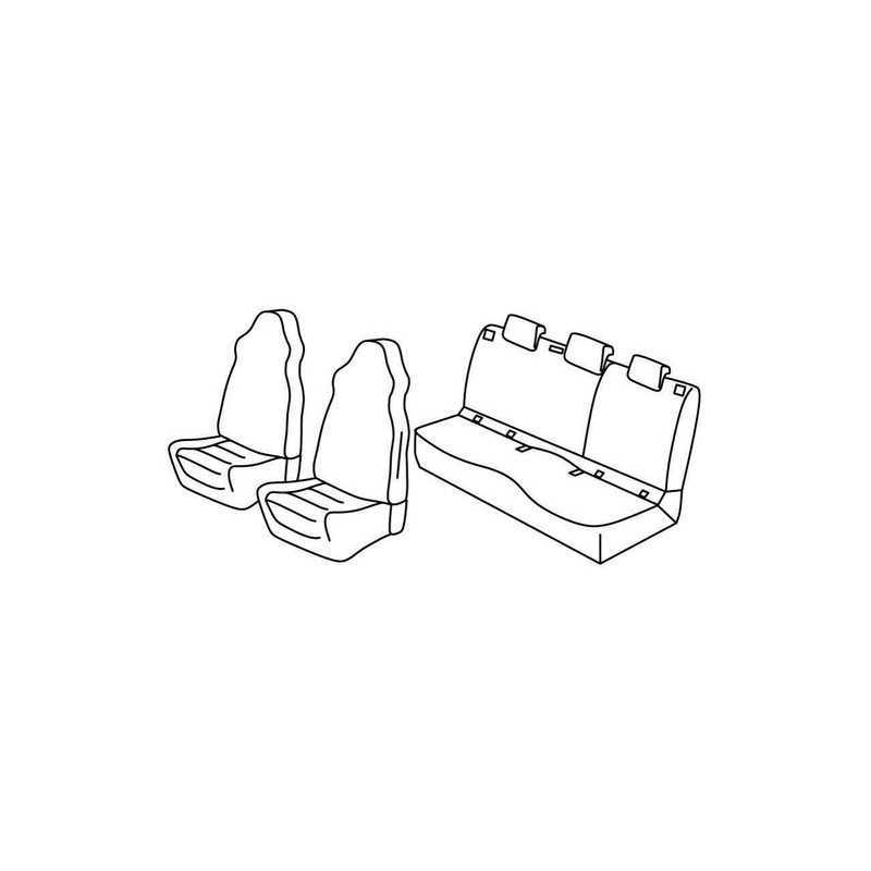 Set coprisedili Superior - Nero Rosso - Skoda Karoq (Ambition) (12 17 )