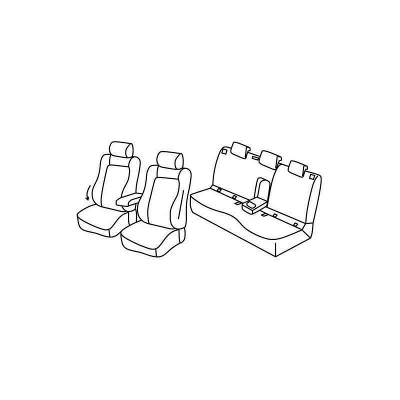 Set coprisedili Superior - Nero Grigio - Skoda Karoq (12 17 )