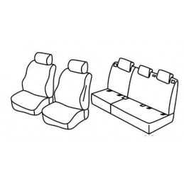 Set coprisedili Superior - Nero Grigio - Suzuki Baleno (04 16 )