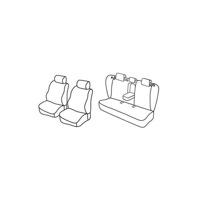 Set coprisedili Superior - Nero Grigio - Toyota Avensis Wagon (04 09 )
