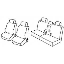 Set coprisedili Superior - Nero Grigio - Toyota Land Cruiser 3p (12 02 10 09)