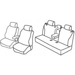 Set coprisedili Superior - Nero Grigio - Toyota Prius 5p (07 09 02 16)
