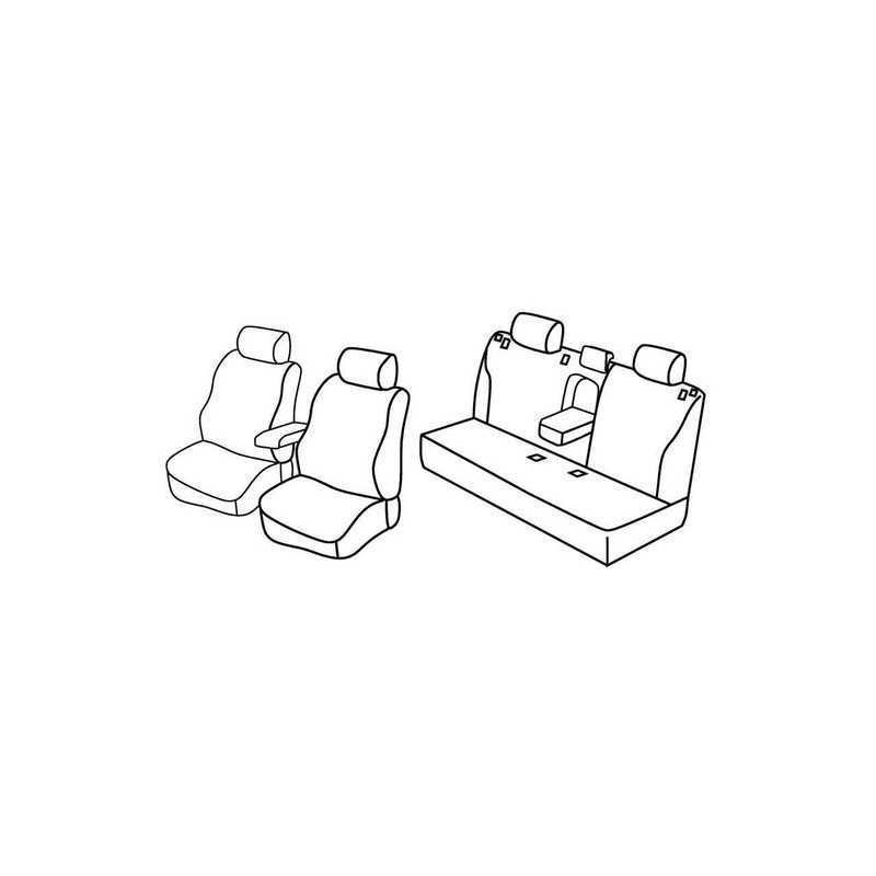 Set coprisedili Superior - Nero Grigio - Toyota Prius 5p (07 09 02 16)