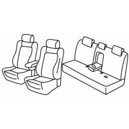 Set coprisedili Superior - Nero Grigio - Toyota Rav4 (Hybrid) (03 13 02 19)
