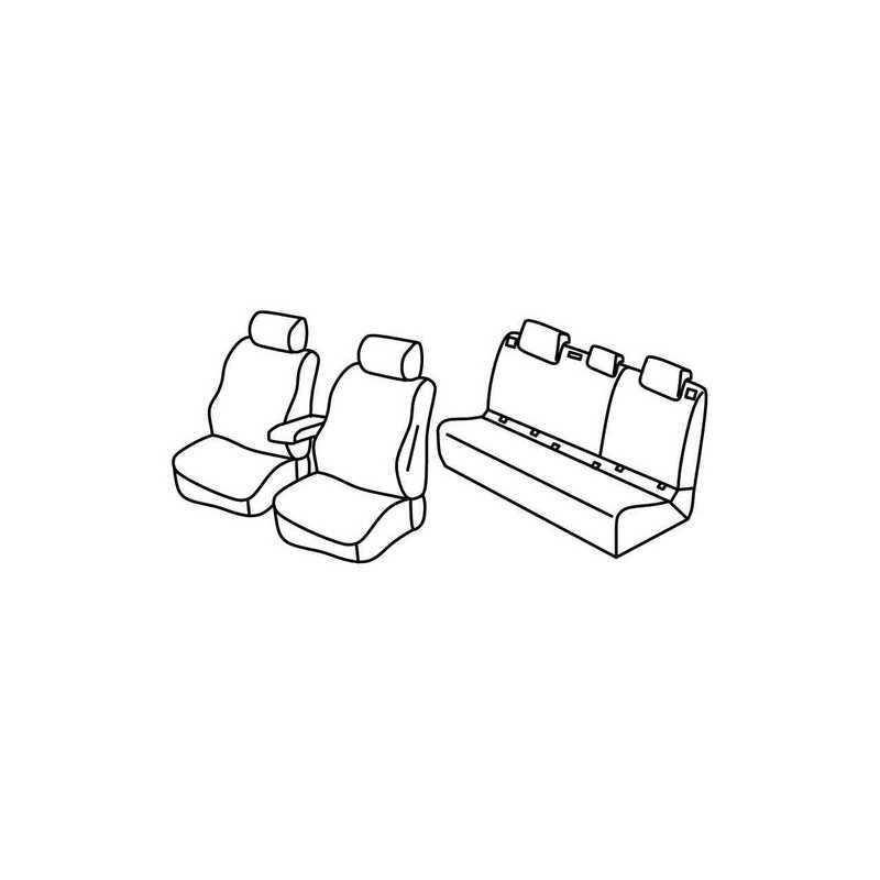 Set coprisedili Superior - Grigio Nero - Toyota C-HR (Hybrid) (12 16 )