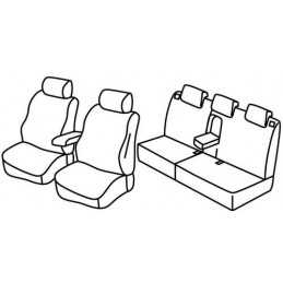 Set coprisedili Superior - Nero Grigio - Toyota Verso-S (03 11 06 15)