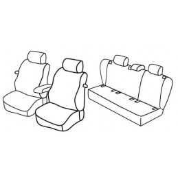 Set coprisedili Superior - Nero Blu - Volkswagen Golf V 3p (Trendline) (11 03 10 08)