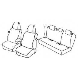 Set coprisedili Superior - Grigio Nero - Volkswagen Golf V 3p (Trendline) (11 03 10 08)