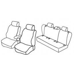 Set coprisedili Superior - Grigio Nero - Volkswagen Golf V 5p (Trendline) (11 03 10 08)