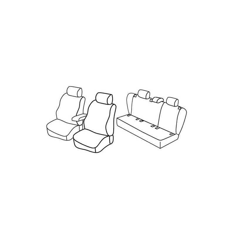 Set coprisedili Superior - Grigio Nero - Volkswagen Golf V 5p (Trendline) (11 03 10 08)