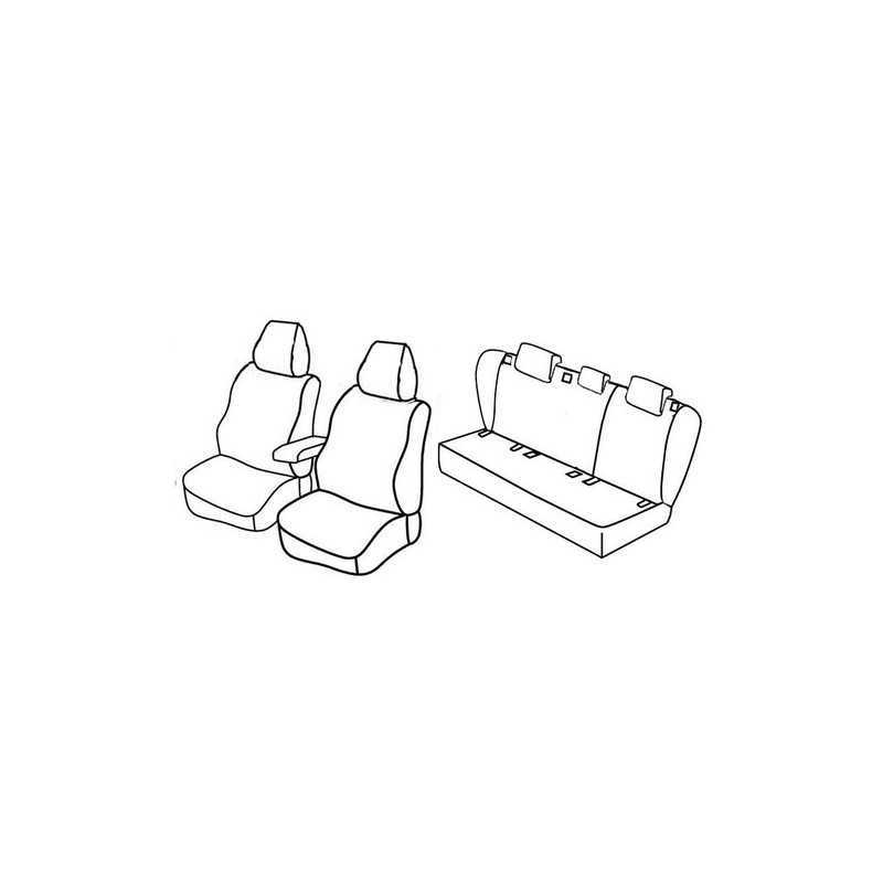 Set coprisedili Superior - Nero Grigio - Volkswagen Golf V 5p (Trendline) (11 03 10 08)