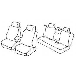 Set coprisedili Superior - Nero Grigio - Volkswagen Golf V 5p (Trendline) (11 03 10 08)
