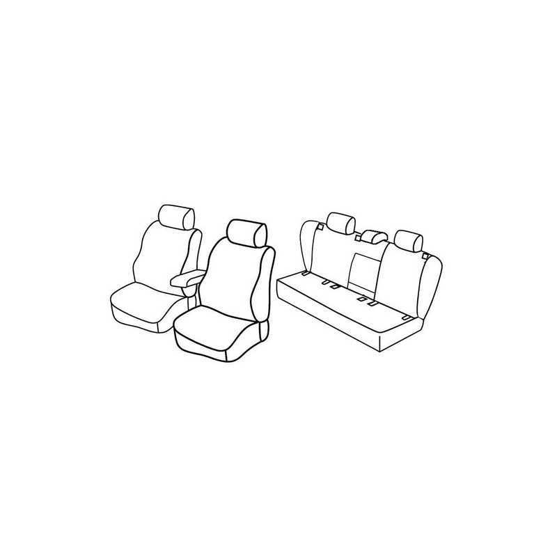Set coprisedili Superior - Nero Grigio - Volkswagen Golf V 5p (Trendline) (11 03 10 08)