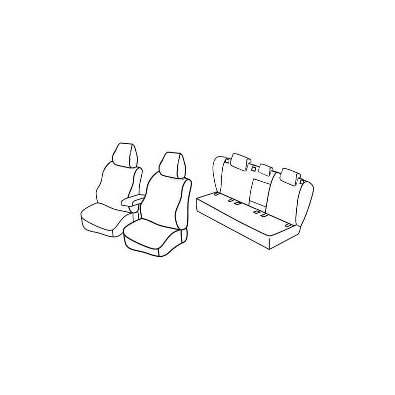 Set coprisedili Superior - Nero Blu - Volkswagen Golf V 5p (Trendline) (11 03 10 08)