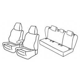 Set coprisedili Superior - Nocciola - Volkswagen Golf V 5p (Sportline) (11 03 10 08)