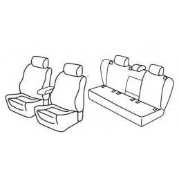 Set coprisedili Superior - Grigio Nero - Volkswagen Golf V 5p (Sportline) (11 03 10 08)