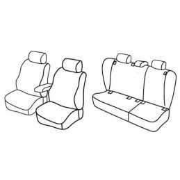 Set coprisedili Superior - Nocciola - Volkswagen Golf V Variant (05 07 09 09)